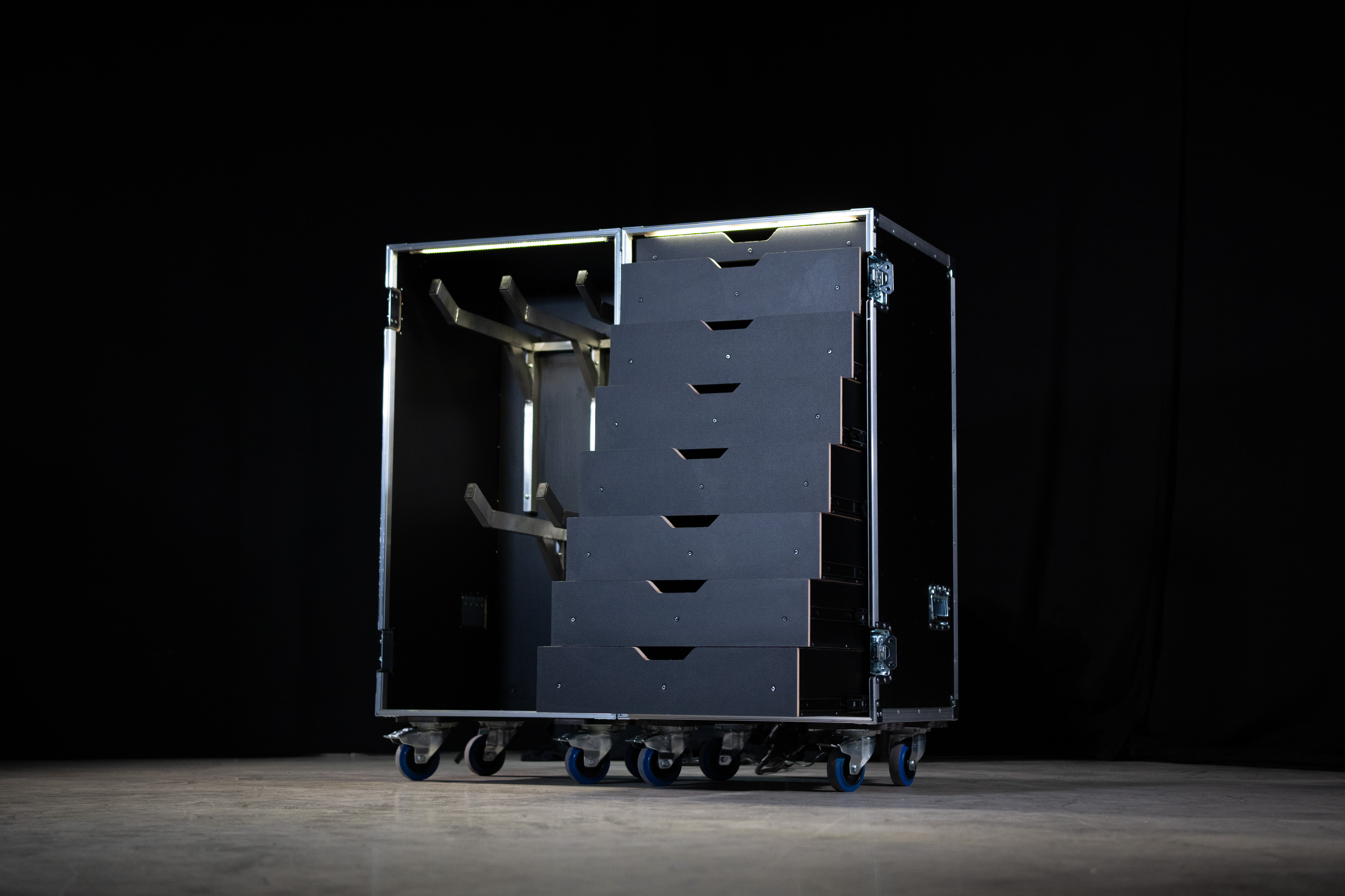 Flight cases microphones