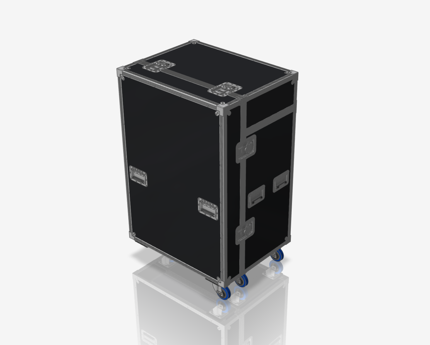 M Cases — Détail fabrication flight case professionnel